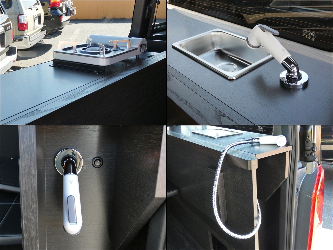 ハイエースナローボディーバン ライトキャンピングカー【FD-BOX V08-N】 キャンピング8ナンバー登録可能なのでコンロや水回りも標準装備