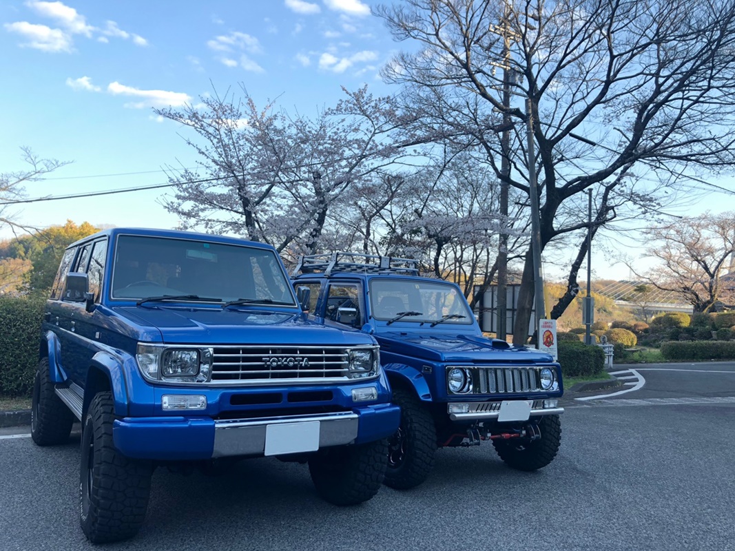 愛知県　きさ さん　78プラド とジムニー