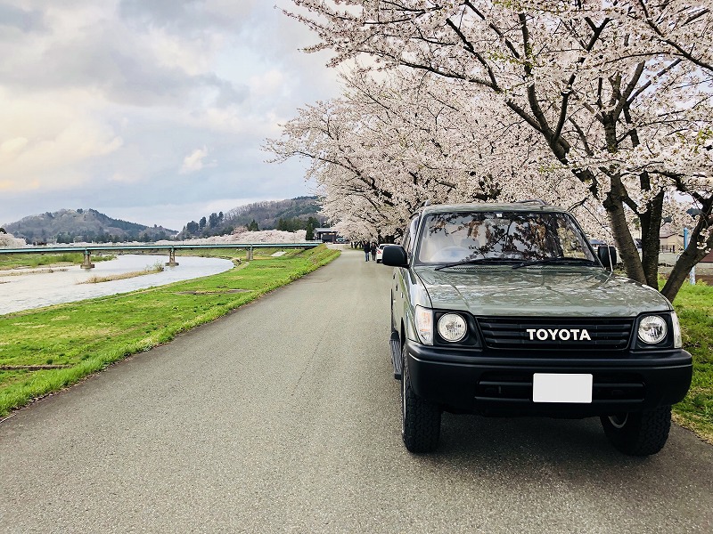 秋田県　こう さん　95プラド