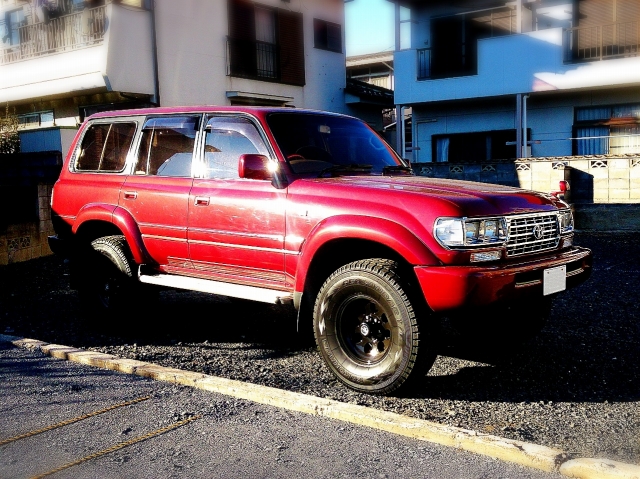 茨城県　レッド80 さん　ランクル80