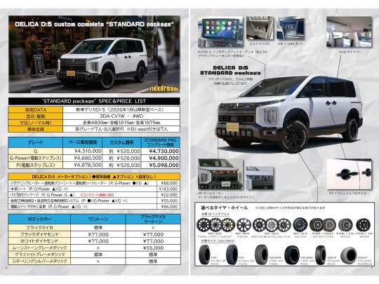 デリカＤ５新型　モデルチェンジ　改良後