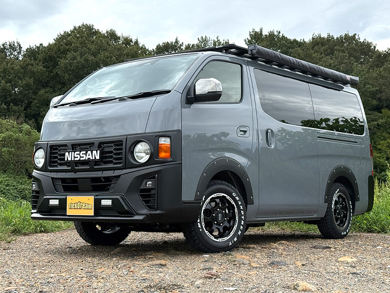 丸目キャラバン 新車クラシックカスタムコンプリート ARBルーフラック・サイドオーニング