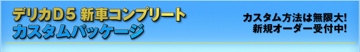 デリカD5おすすめカスタムパッケージ