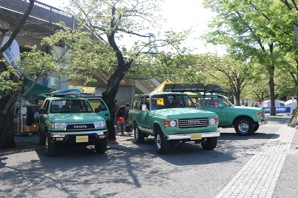 アウトドアデイジャパン東京18 ランクル ハイラックスサーフ プラド ハイエースを出展 当日の様子を紹介します