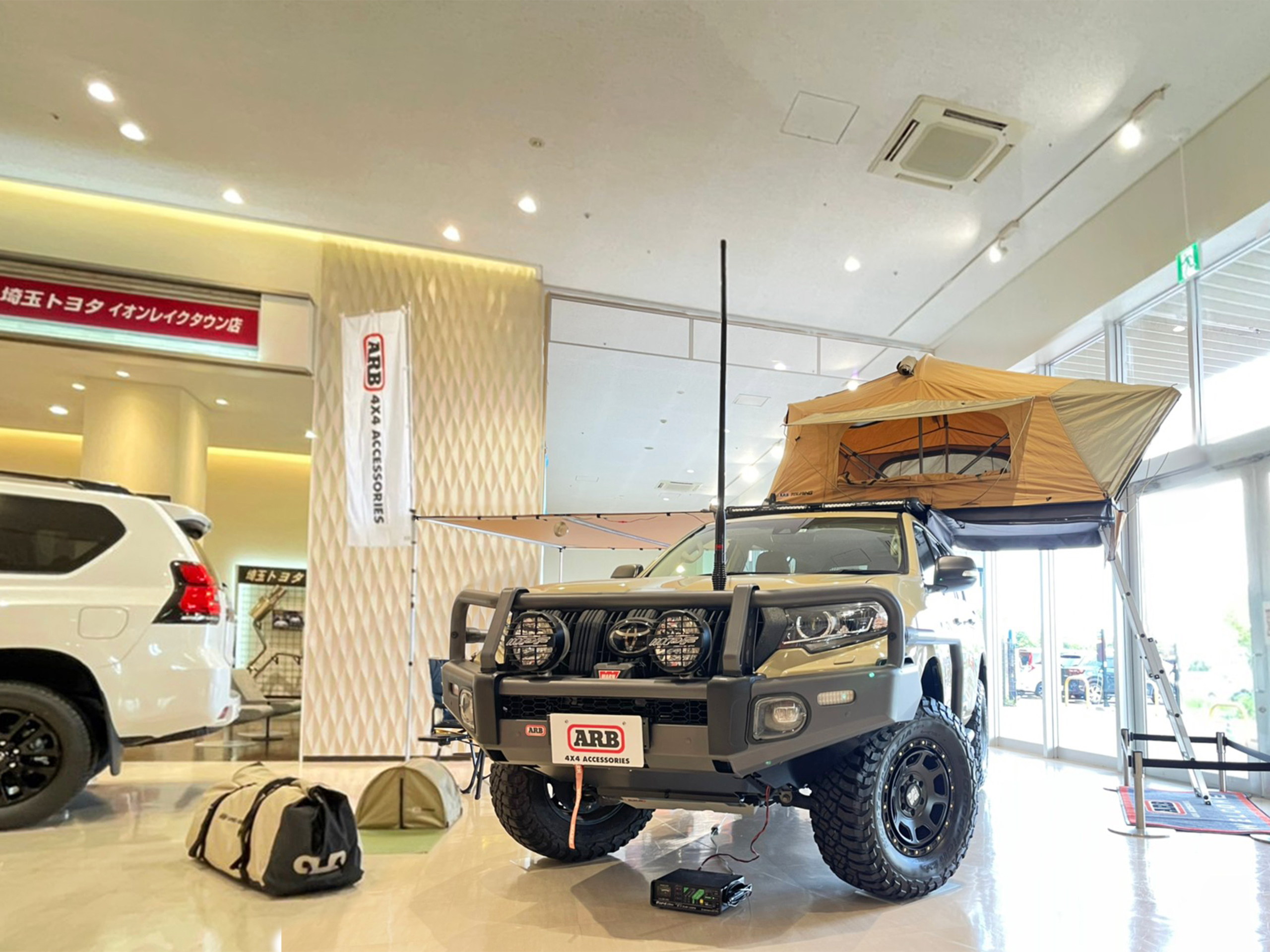 埼玉トヨタ イオンレイクタウン店さんに ランクル150プラド Arb Line Xデモカーを展示中 埼玉トヨタ イオンレイクタウン店さんに ランクル150プラド Arb Line Xデモカーを展示中
