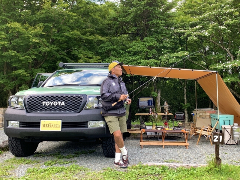 バスプロ 内山幸也プロ 愛車ランクル200カスタムでバスフィッシング×キャンプ