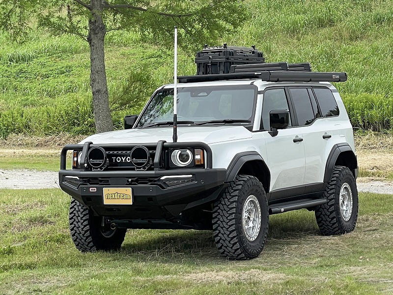 ランクル250カスタムデモカー ARBバンパー・リフトアップ・TOYOTIRES オープンカントリーMTタイヤ他