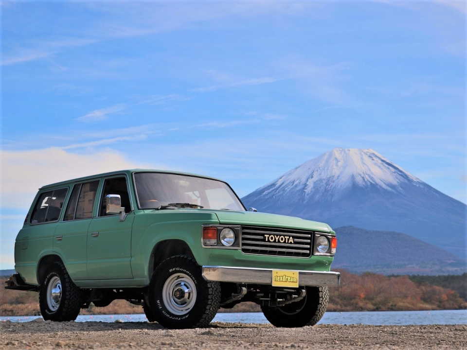 ランクル60丸目換装カスタムデモカー ヒロ建工モデルハウス展示車両