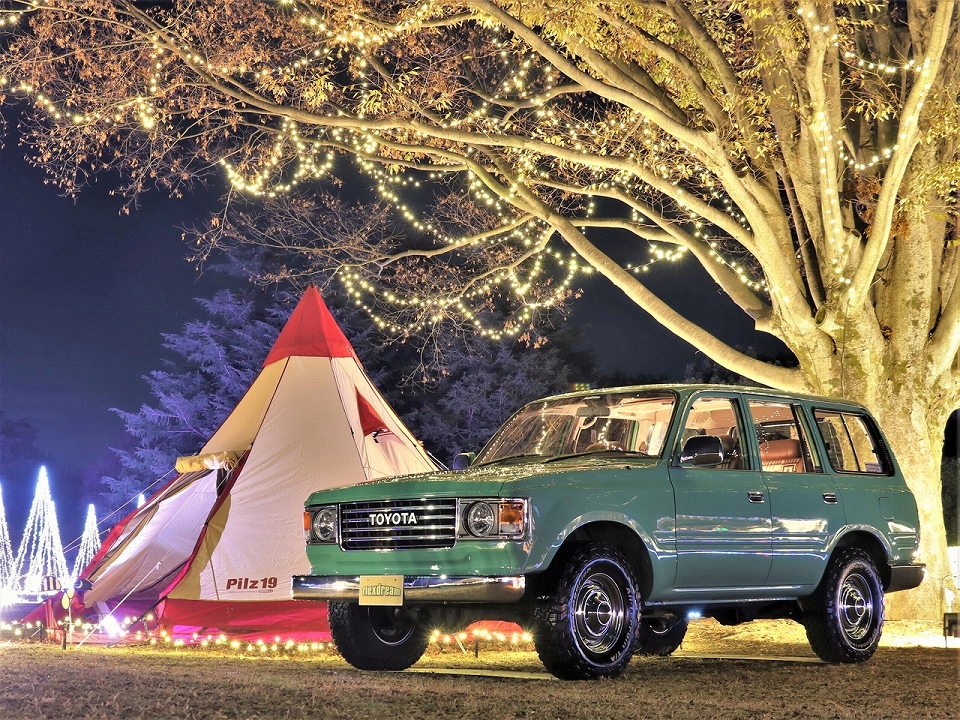 ランクル80丸目換装グリーン ウインタービスタイルミネーション2018＠国営昭和記念公園