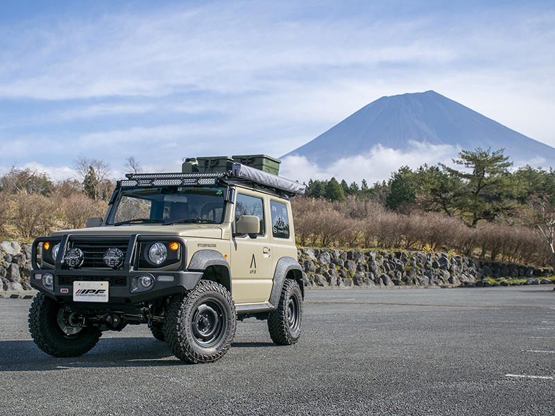 新型ジムニーシエラ JB74 カスタムデモカー IPF ARB 4x4 東京オートサロン2021