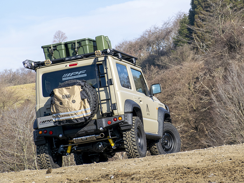 新型ジムニーシエラ JB74 カスタムデモカー ARB4x4 ルーフラック（ベースラック）・トラックパック