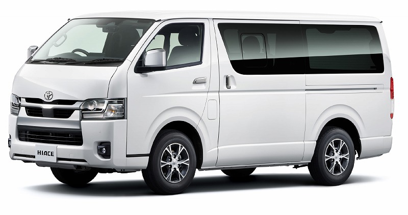 新型ハイエース9型 外観変更点:ガッツミラーが無くなりスッキリとした外観に