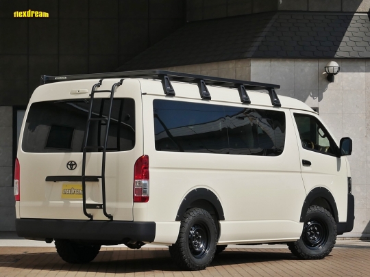 ハイエース200系パーツ新車コンプリート flexdream：FDリアラダー 新車 