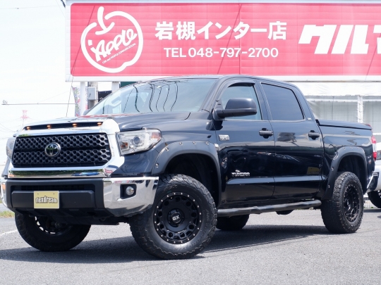 タンドラ新車並行２０１９アメリカモデルSR-５クルーマックス　1オーナ　ベンコラ　リフトアップ　18インチAW　パートタイム4WD　LEDヘッドライト＆フォグ　LEERハードトノカバー　オーバーフェンダー