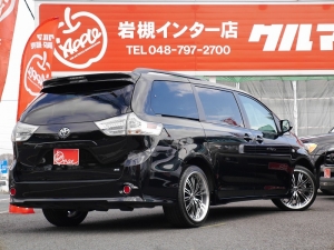 シエナ新車並行　ブラインドカメラ　大径アルミ　２０インチ　フリップダウンモニター