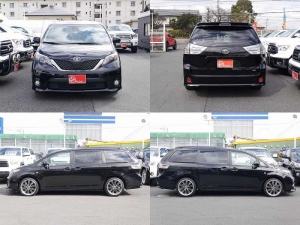 シエナ新車並行　ブラインドカメラ　大径アルミ　２０インチ　フリップダウンモニター