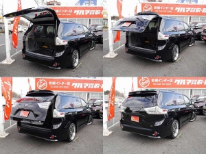シエナ新車並行　ブラインドカメラ　大径アルミ　２０インチ　フリップダウンモニター