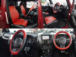 ＪＥＥＰラングラーアンリミテッド　スポーツ　ディーラー　アルミ　レッド　ナビ