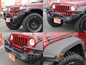 ＪＥＥＰラングラーアンリミテッド　スポーツ　ディーラー　アルミ　レッド　ナビ