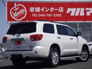 セコイア新車並行　パールホワイト　レッドロック　最上級グレード