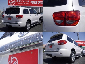 セコイア新車並行　パールホワイト　レッドロック　最上級グレード