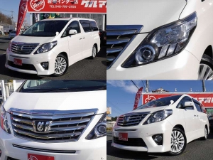 買取・下取り直販車アルファード　ブラックレザー　メーカーナビ
