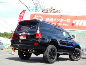 ハイラックスサーフ買取直販車　H１７年ハイラックスサーフ　ＳＳＲ−Ｘ　Ｌｔｄ　　MKWアルミホイール　４本出しマフラー　ウッドコンビハンドル　シートカバー　LEDルームランプ　