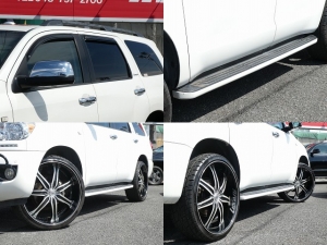 セコイア新車並行　レッドロックレザー　ウッドコンビハンドル