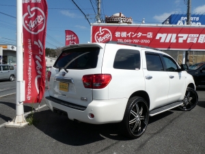 セコイア新車並行　レッドロックレザー　ウッドコンビハンドル