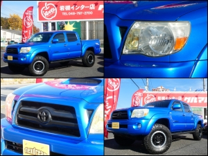 タコマ新車並行　４ＷＤ　ダブルキャブ　トノカバー　ナビ