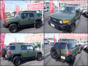 ＦＪクルーザー新車並行2011年モデル　1オーナー　FJクルーザー　限定車トレイルチームスペシャルエディション　アーミーグリーン