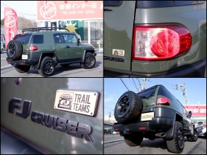 ＦＪクルーザー新車並行2011年モデル　1オーナー　FJクルーザー　限定車トレイルチームスペシャルエディション　アーミーグリーン