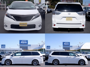 シエナ新車並行２０１４年アメリカモデル　シエナSE　サンルーフ　 アルパインＢＩＧ-Ｘ9インチナビ　バグガード　KICKERスピーカー両側パワースライドドア　パワーリアゲート　ヒッチ
