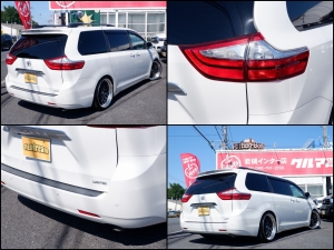 シエナ新並アメリカモデル２０１７ｙシエナ　リミテッド　ツインサンルーフ　スマートキー　電動格納ドアミラー　アルパイン９インチナビ　セカンドシートオットマン　クリアランスソナー　ブラインドスポットモニター