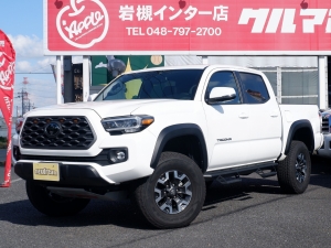 タコマ新車並行　R3タコマ　ダブルキャブ　TRDオフロードプレミアムpkg ４WD　サンルーフ　リフトアップ　レザーシート　LEDヘッドライト　電動リアガラス　レーダークルコン　レーンディパーチャーアラート