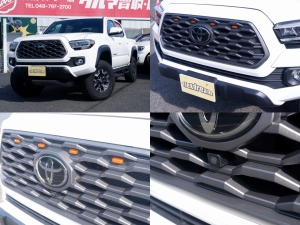 タコマ新車並行　R3タコマ　ダブルキャブ　TRDオフロードプレミアムpkg ４WD　サンルーフ　リフトアップ　レザーシート　LEDヘッドライト　電動リアガラス　レーダークルコン　レーンディパーチャーアラート