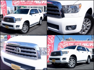 セコイア新車並行2013ｙアメリカモデル　セコイア4ＷＤリミテッド　BFGoodrich A/Tタイヤ　クリアランスソナー　グレーレザーシート　