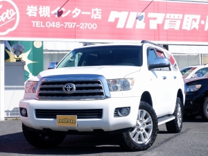 セコイア新車並行2013ｙアメリカモデル　セコイア4ＷＤリミテッド　BFGoodrich A/Tタイヤ　クリアランスソナー　グレーレザーシート　
