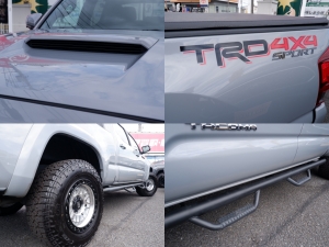 タコマTRDスポーツ　セメント　ロングベッド