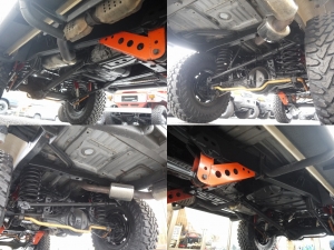 ランクル８０リフトアップ　LINE-X　ARB