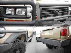 ランクル８０リフトアップ　LINE-X　ARB