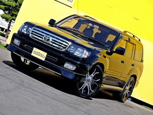ランクル１００ブラック　エアロ　背面レス