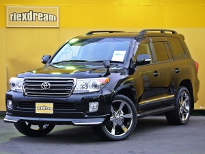 ランクル２００ブラックレザー　LX570仕様22ｲﾝﾁAW　エアロ