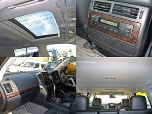 ランクル２００ブラックレザー　LX570仕様22ｲﾝﾁAW　エアロ