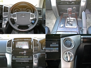 ランクル２００ブラックレザー　LX570仕様22ｲﾝﾁAW　エアロ