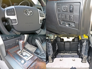 ランクル２００ブラックレザー　LX570仕様22ｲﾝﾁAW　エアロ