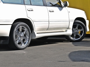 ランクル１００エアロ　革シート　ＭＫ１５０