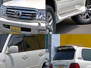 ランクル１００マルチレス　パールホワイト　ＬＸ４７０仕様テール