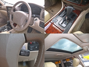 ランクル１００マルチレス　パールホワイト　ＬＸ４７０仕様テール