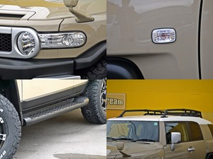 ＦＪクルーザーツートンベージュ　ＭＫＷ　ルーフラック